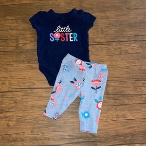Spring Little Sister outfit by Carter’s